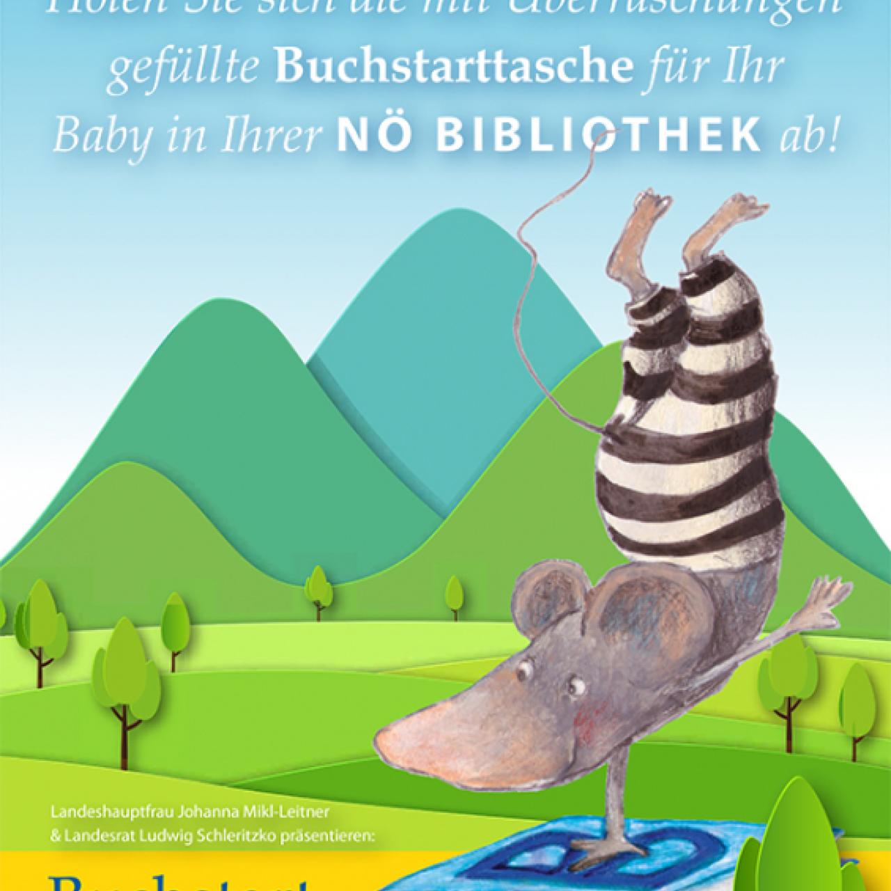 Plakat Buchstart NÖ
